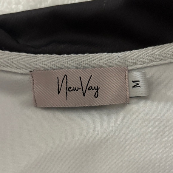 Classic White and Black Striped Polo Shirt - Picture 2 of 3